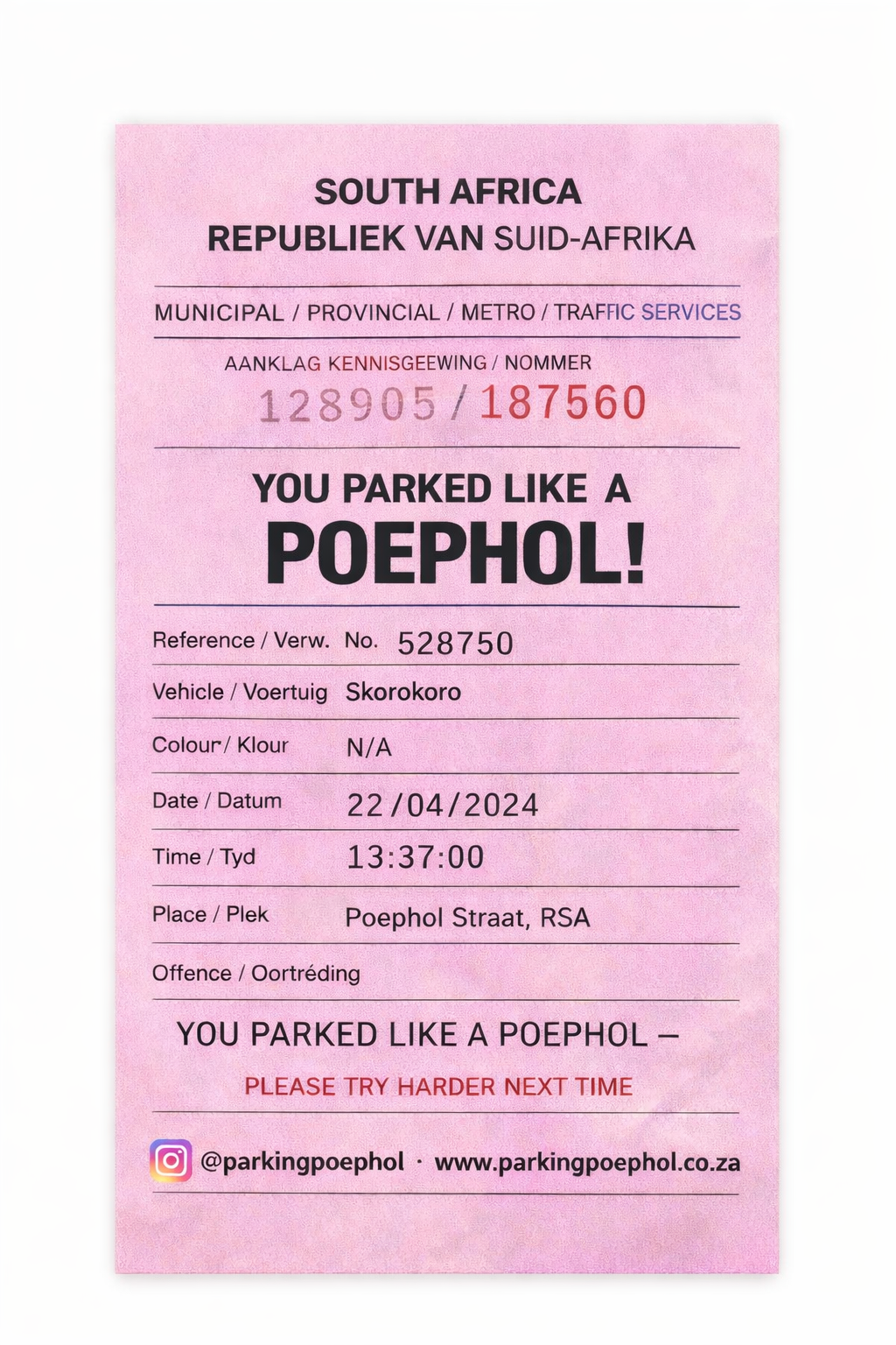 Parking Poephol Sticker pack