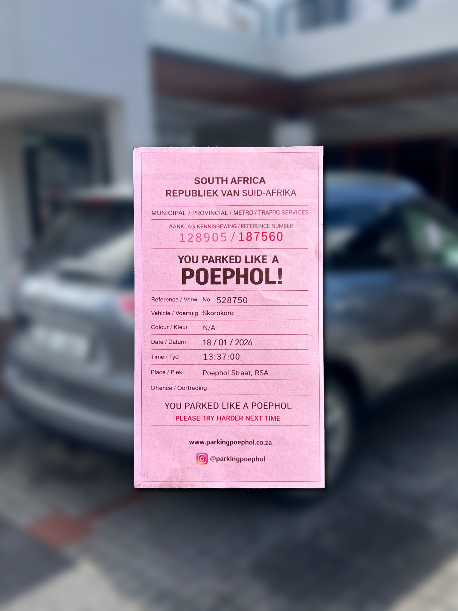 Parking Poephol product shot