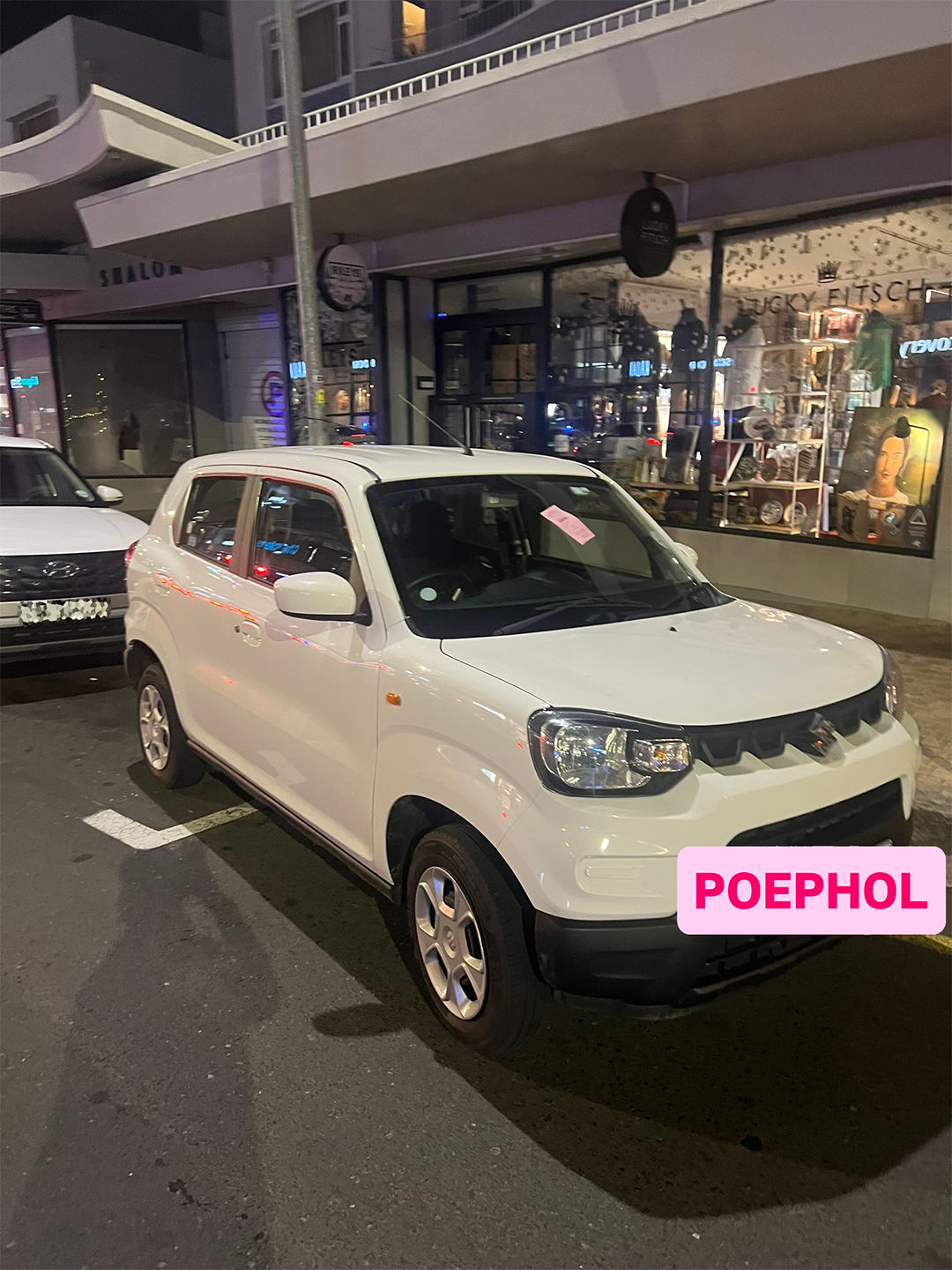 Parking Poephol issued on a windscreen in Sea Point